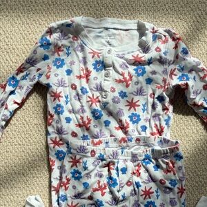 Roller Rabbit Kids' White Floral Pajama Top